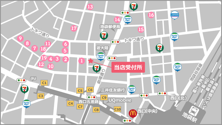 店舗アクセスマップ